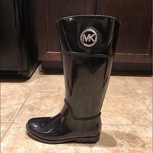 Michael Kors Black Stockard Rain Boots